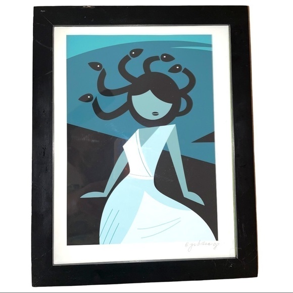ARTWORK, 10x12 inch framed print, Medusa, signed by the artist - Picture 1 of 3
